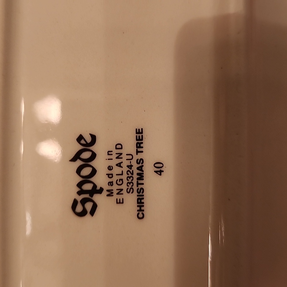 Spode Christmas Tree Rectangular Tray - Picture 4 of 4